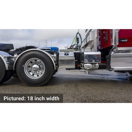 Buyers Products Heavy Duty Smooth Aluminum WideOpen™ Step Boxes for Semi Trucks - 12 Inch Width 1705280